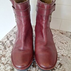 Fly London Yip Ankle Boots‎ Women 39/ 9 Booties Wedge Side Zipper